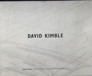 Item #10158 David Kimble. Exhibition catalog