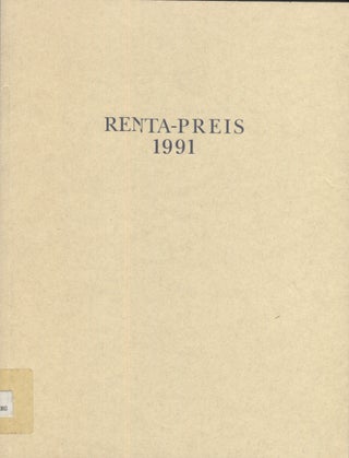 Item #10704 Renta-Preis 1991. Andreas Gursky Exhibition catalog. Thomas Florschuetz, Winfried...