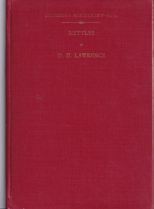 Item #17933 Nettles (Criterion Miscellany No. II). D. H. Lawrence