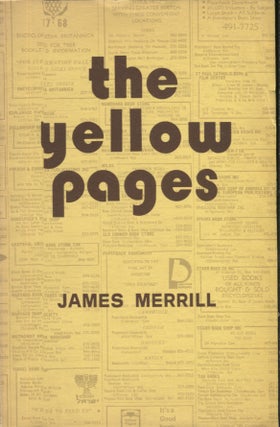Item #20150 THE YELLOW PAGES. James Merrill