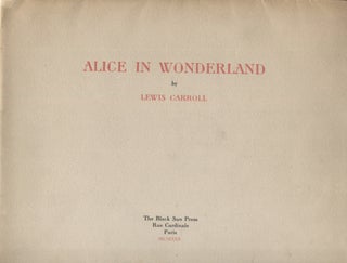 Item #20311 ALICE IN WONDERLAND. Lewis Carroll