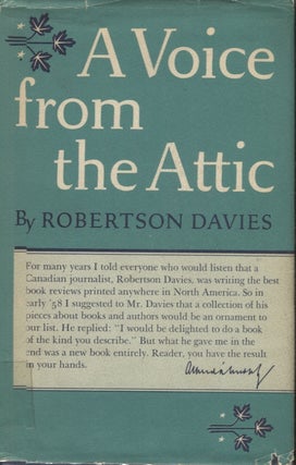 Item #20621 A Voice from the Attic. Robertson Davies