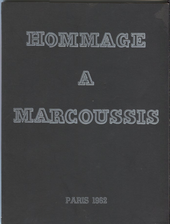 Item #20882 Hommage a Marcoussis; Paris 1962. Art Exhibition Catalog.
