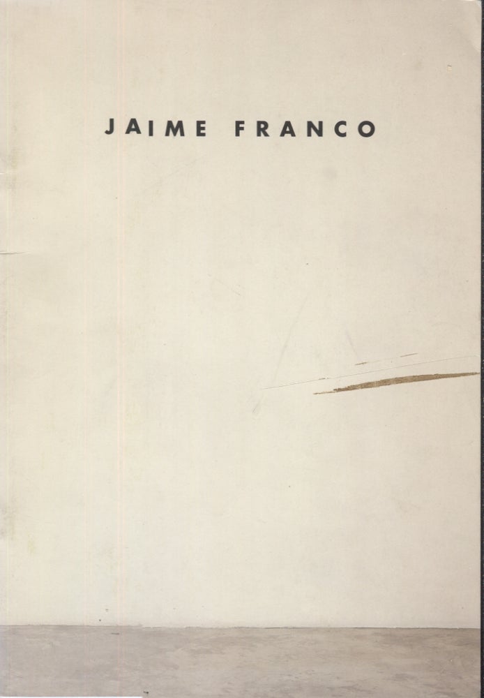 Item #20904 Jaime Franco; New Paintings. Art Exhibition Catalog.