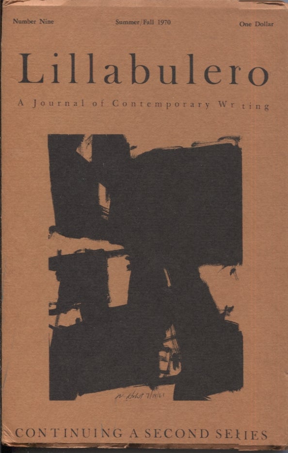 Item #20943 Lillabulero Number 9 Summer/Fall 1970; A Journal of Contemporary Writing. Russell Banks, William Matthews.