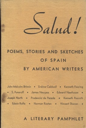 Item #20990 Salud!; Poems, Stories and Sketches of Spain by American Writers. Alan Calmer
