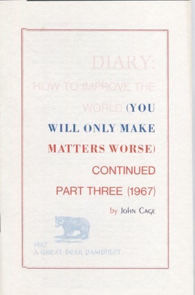 Item #21049 Diary: How to Improve the World (you will only made matters worse) Continued Part...