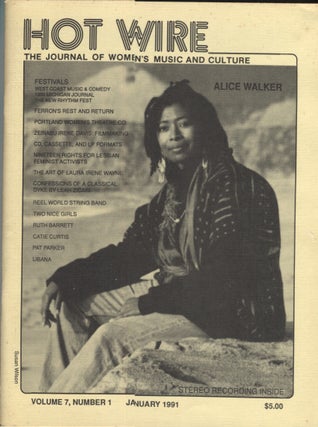 Item #21091 Hot Wire January 1991 ; The Journal of Women's Music and Culture. Toni Armstrong