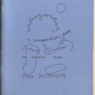 Item #21291 WRITING, WRITING; A Composition Book. Robert Duncan