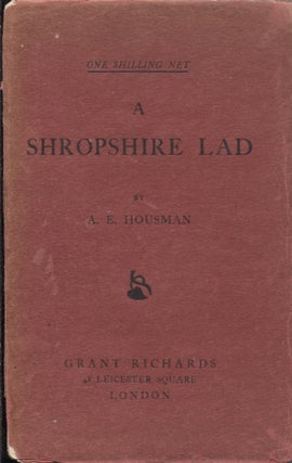 Item #21348 A SHROPSHIRE LAD. A. E. Housman