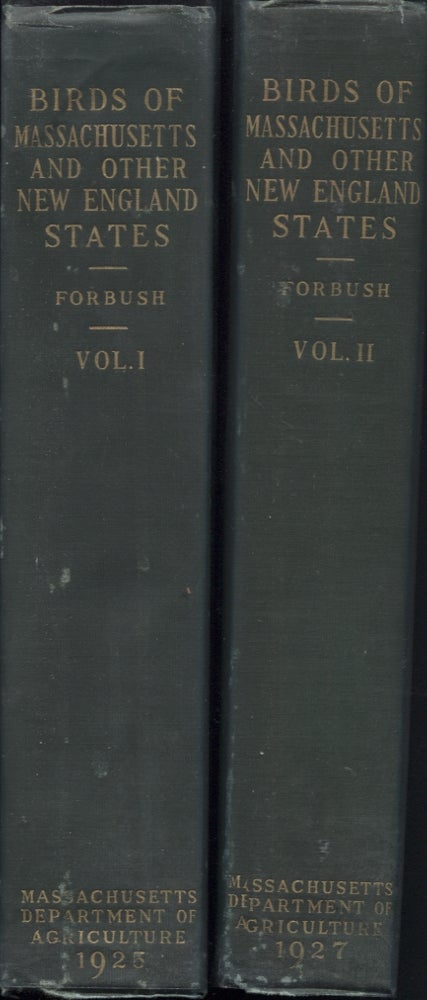 Item #21421 BIRDS OF MASSACHUSETTS AND OTHER NEW ENGLAND STATES VOLS I&II ONLY. Edward Howe Forbush.
