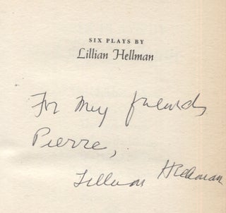 SIX PLAYS BY LILLIAN HELLMAN