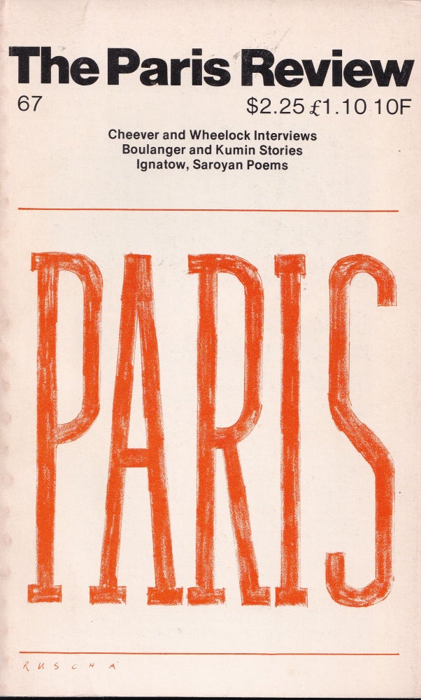 Item #21879 THE PARIS REVIEW 67. George Plimpton.